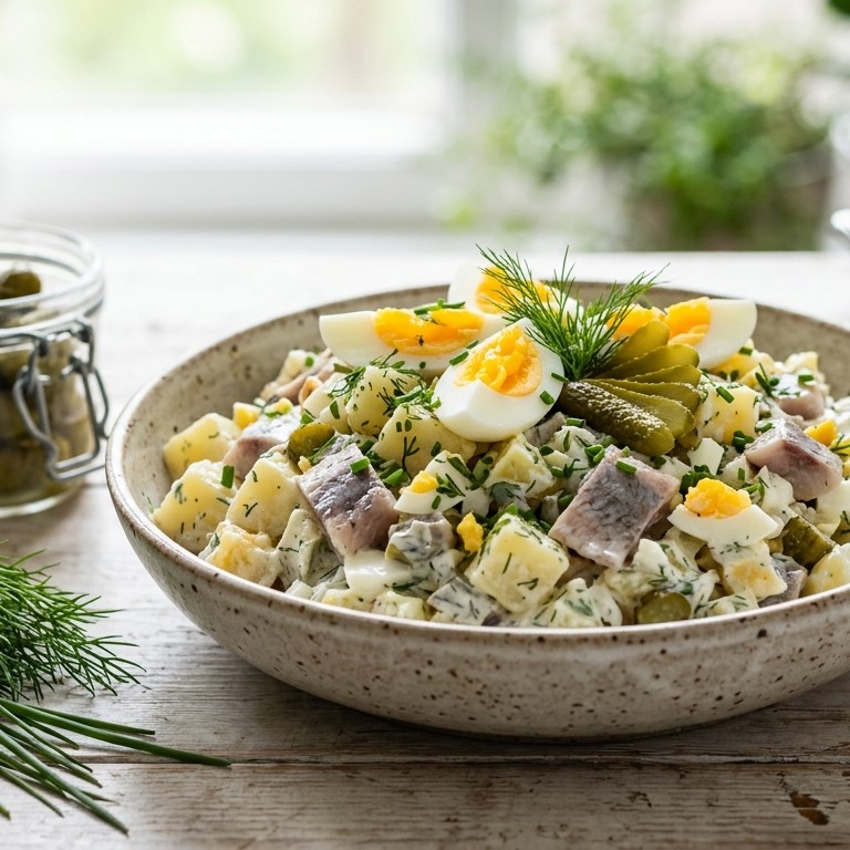 Aardappelharingsalade