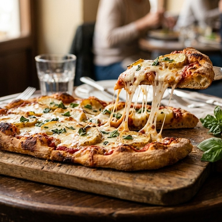Aardappelpizza