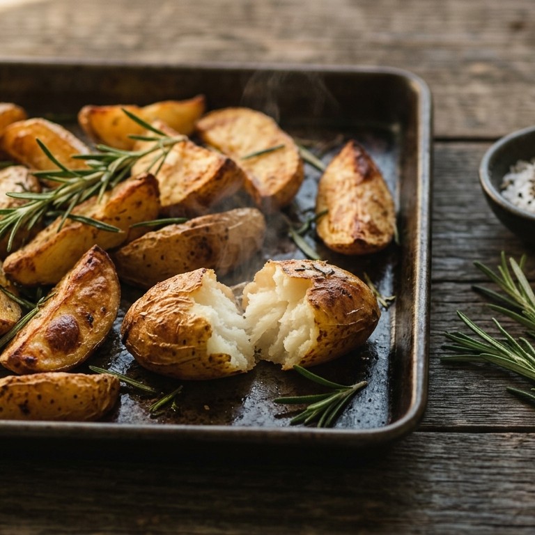 Aardappels uit de oven met rozemarijn
