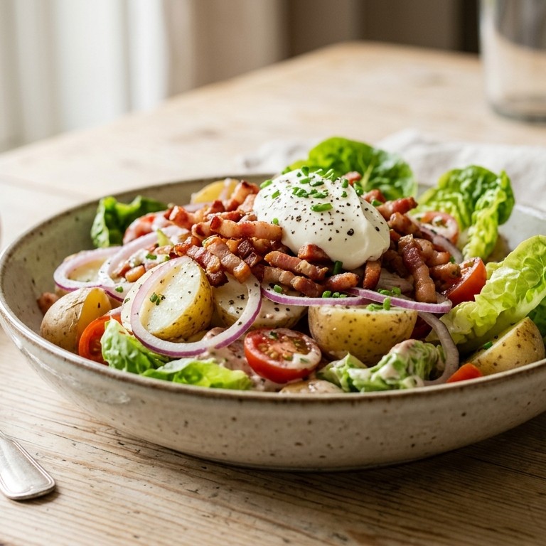 Aardappelsalade met bacon