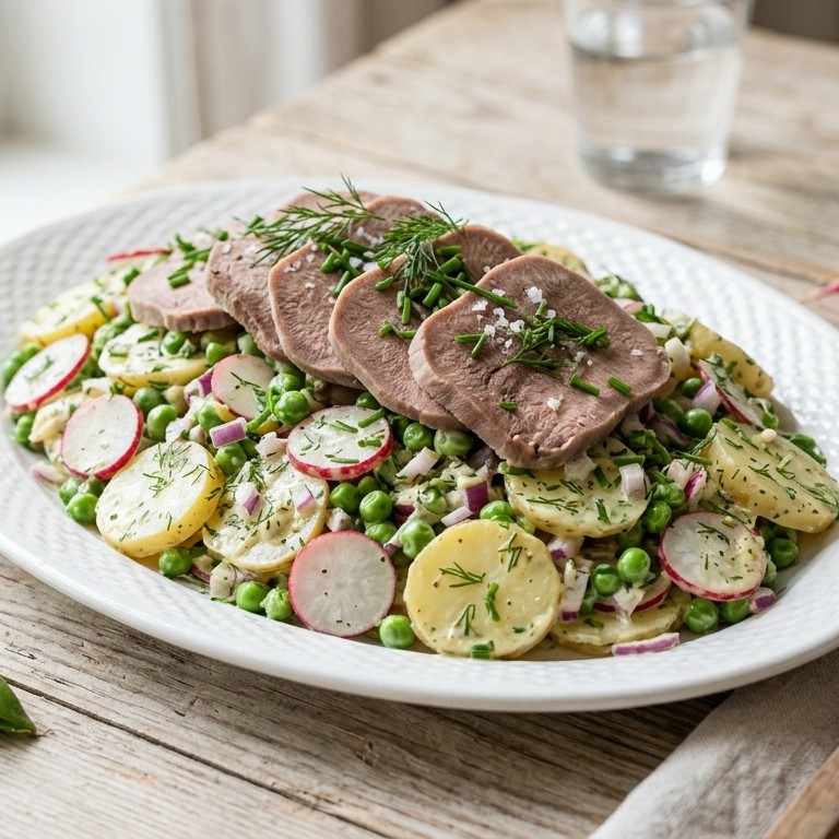 Aardappelsalade met ossentong