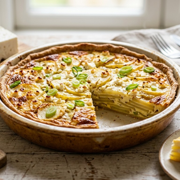 Aardappeltaart met feta