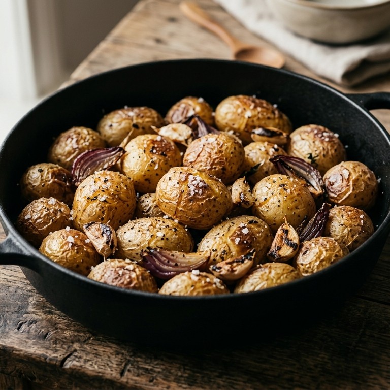 Aardappeltjes uit de oven met zeezout