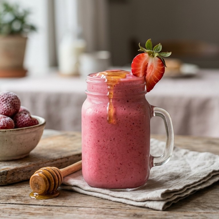 Aardbeien smoothie