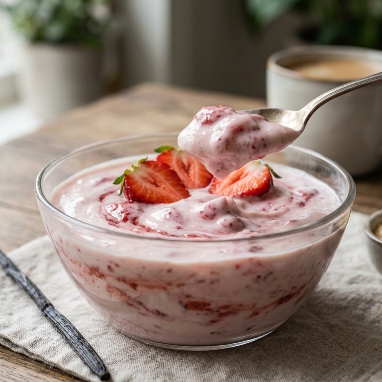 Aardbeien yoghurt