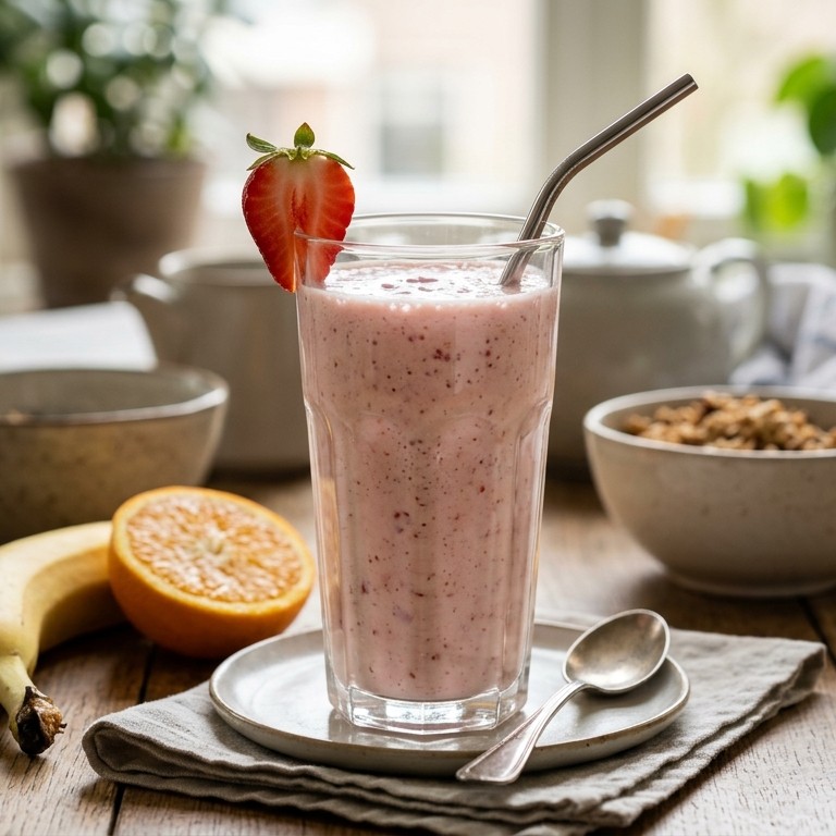 Aardbeien-yoghurtshake