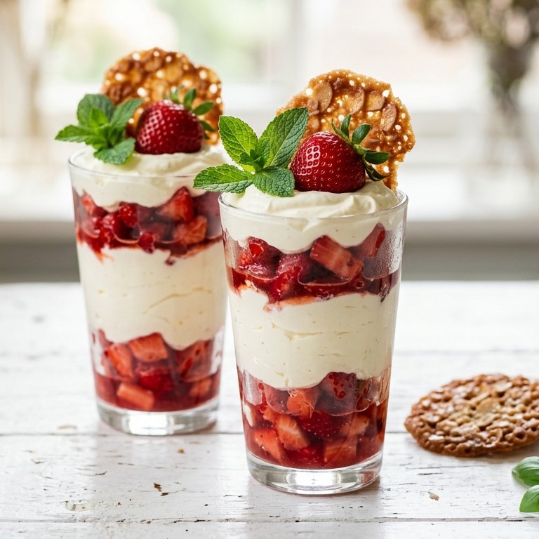 Aardbeienmascarpone met kletskoppen
