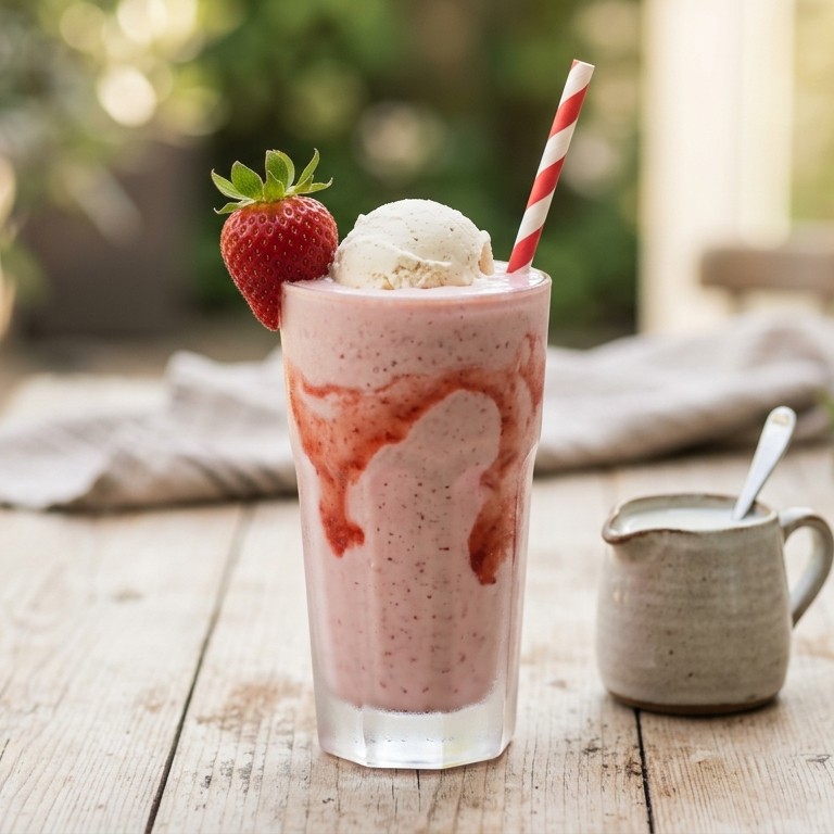 Aardbeienmilkshake
