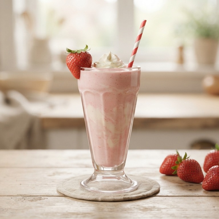 Aardbeienmilkshake