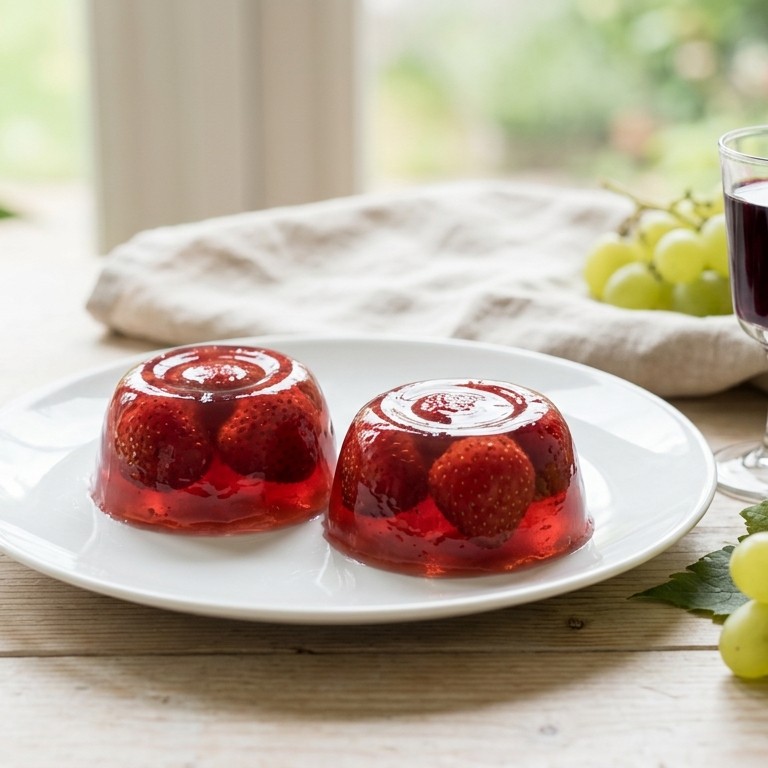 Aardbeienpuddinkjes