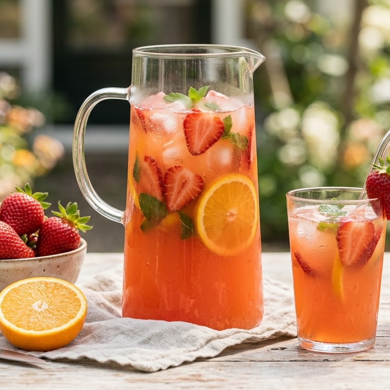 Aardbeienpunch