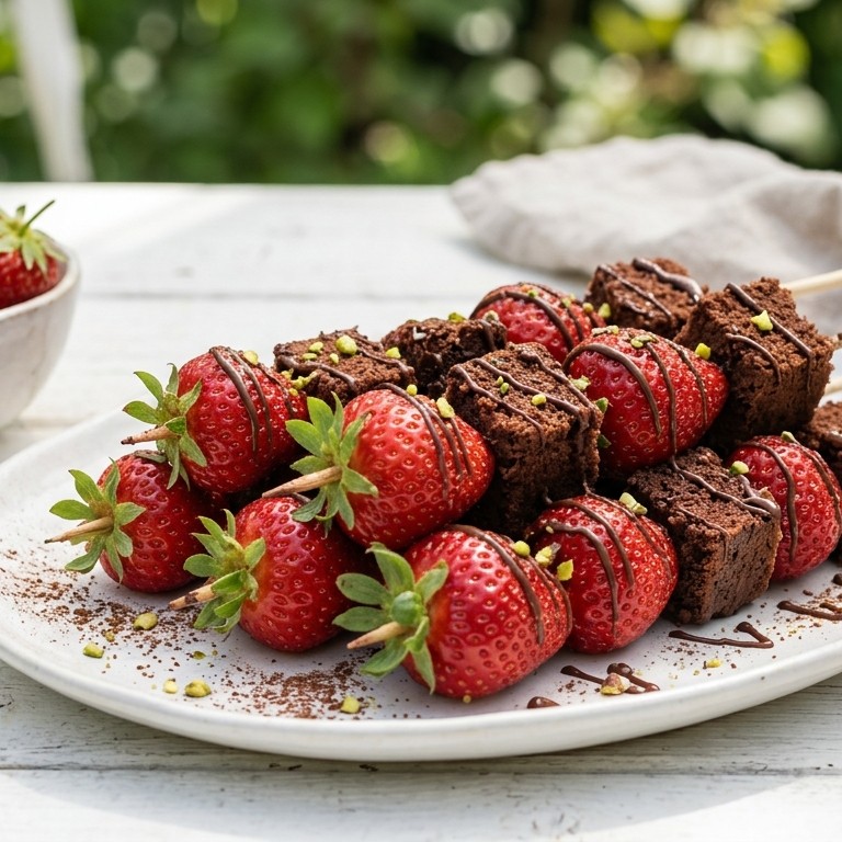 Aardbeienspiesje