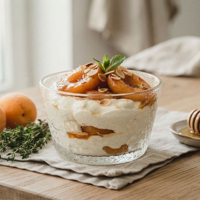 Abrikozen met mascarponeroom