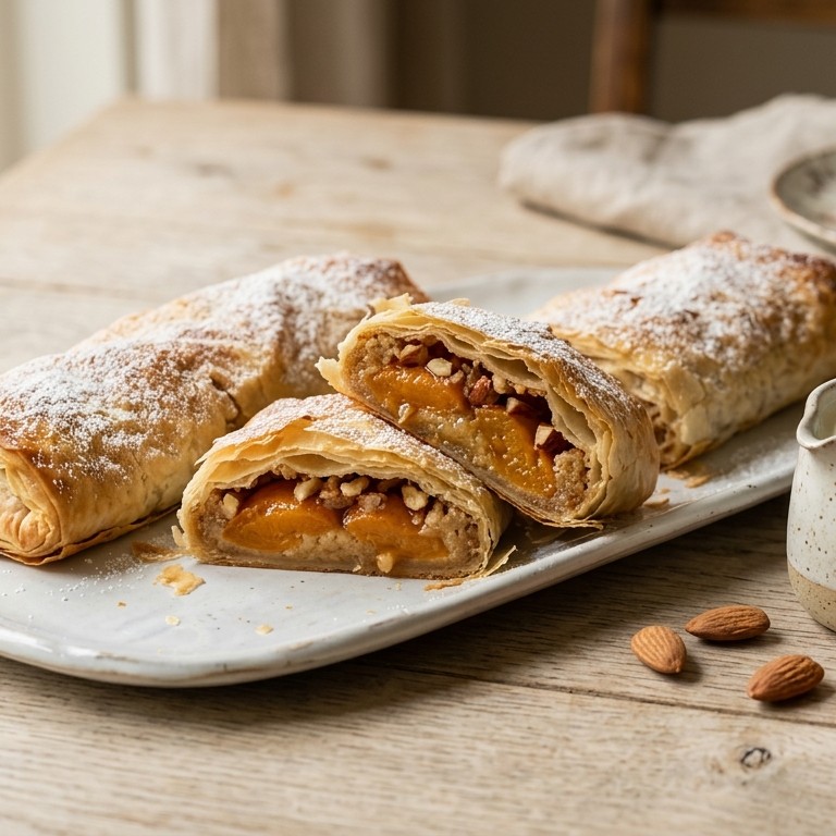 Abrikozen strudels