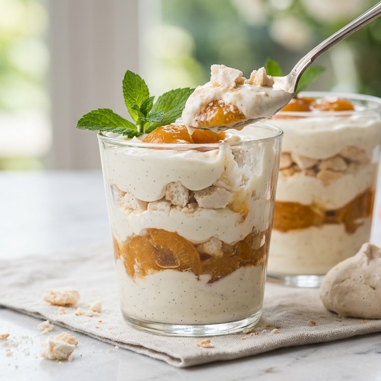 Abrikozen-yoghurtdessert