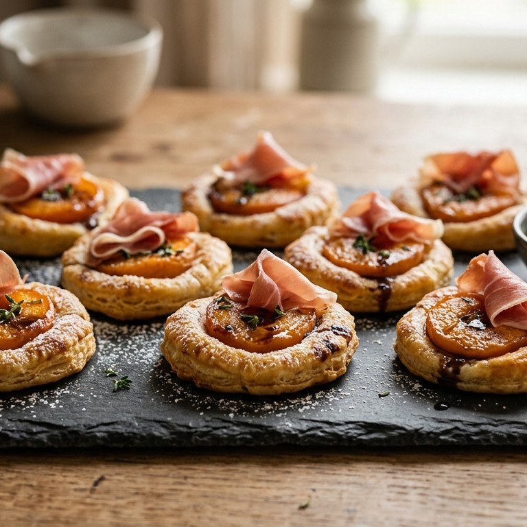 Abrikozengaletjes met serranoham