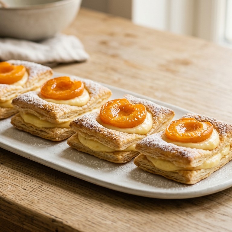Abrikozenroomgebakjes