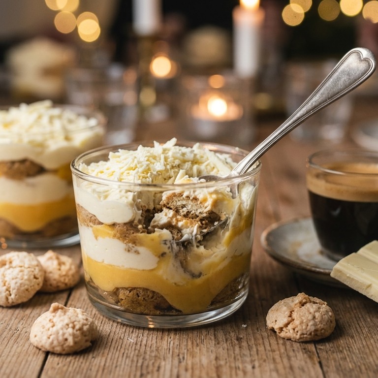 Advocaattiramisu met bitterkoekjes