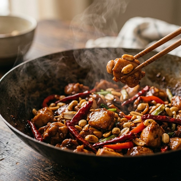Ajam gong pao (pittig gekruide kip)