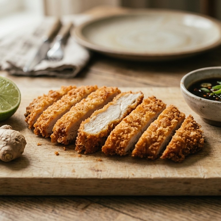 Ajam Katsu (kipfilet met gember en knoflook)