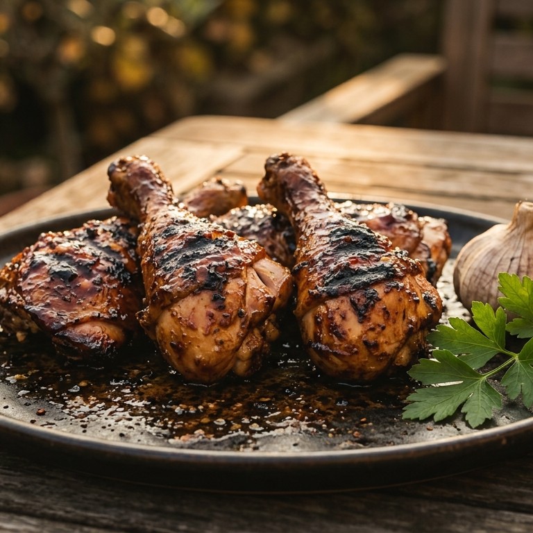 Ajam Panggang djeruk madu (zoet zure kip van de BBQ)