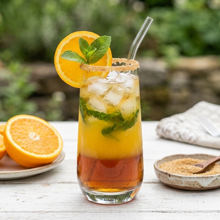 Alcoholvrije cocktail met ice tea