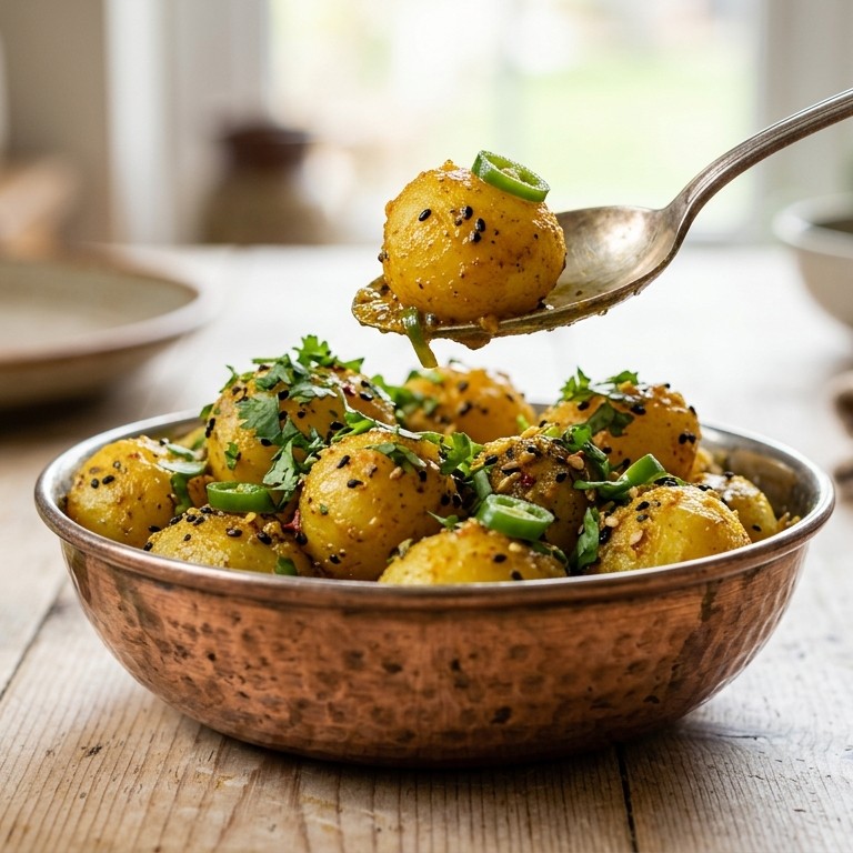 Aloo Ko Achar (aardappelsalade)