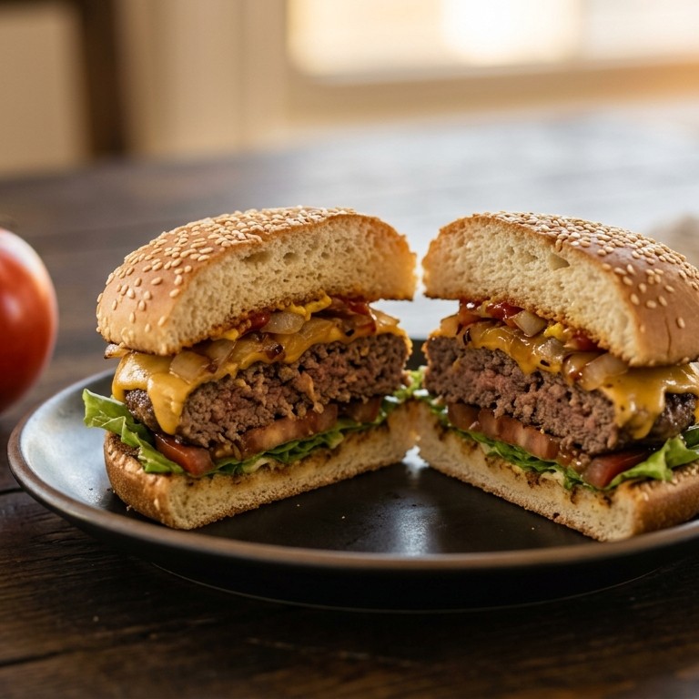 American cheeseburger
