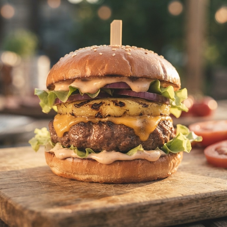 Amerikaanse hamburger