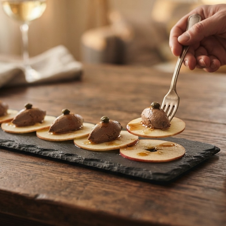 Amuse appel met paté