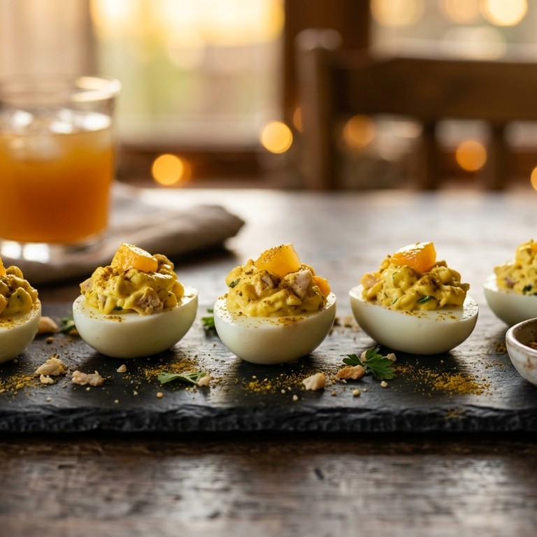 Amuse-eitjes 3 kerrie
