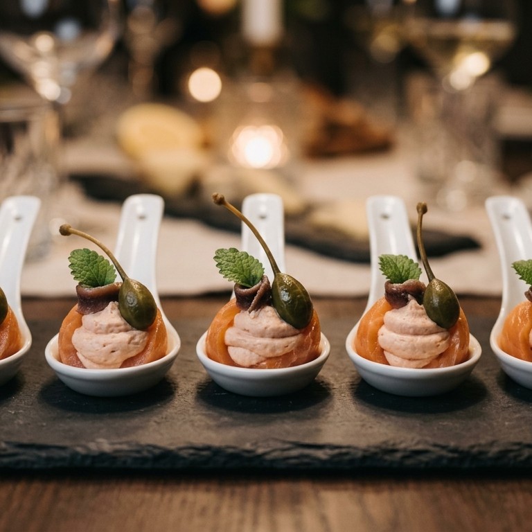 Amuse zalmlepeltje