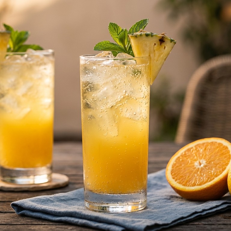 Ananas-gembercocktail