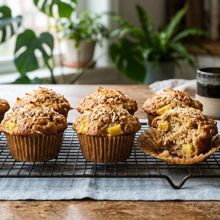 Ananas-kokosmuffins
