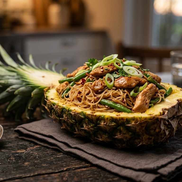 Ananas met kipmihoen