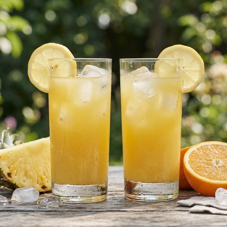Ananas-sinaasappeldrankje