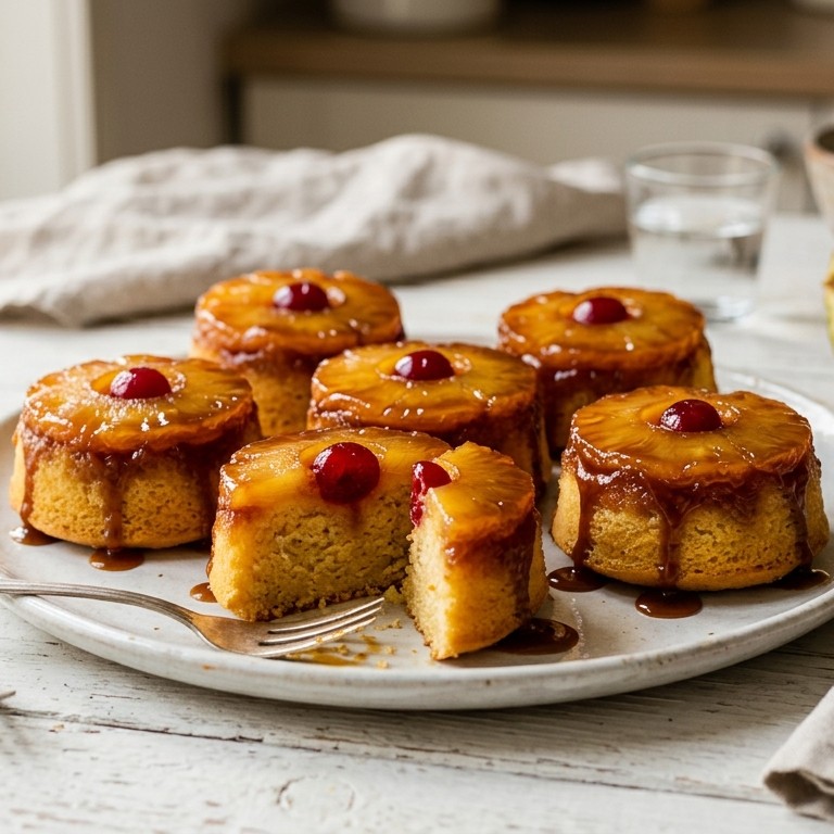 Ananas-tarte-tatins in muffinblik