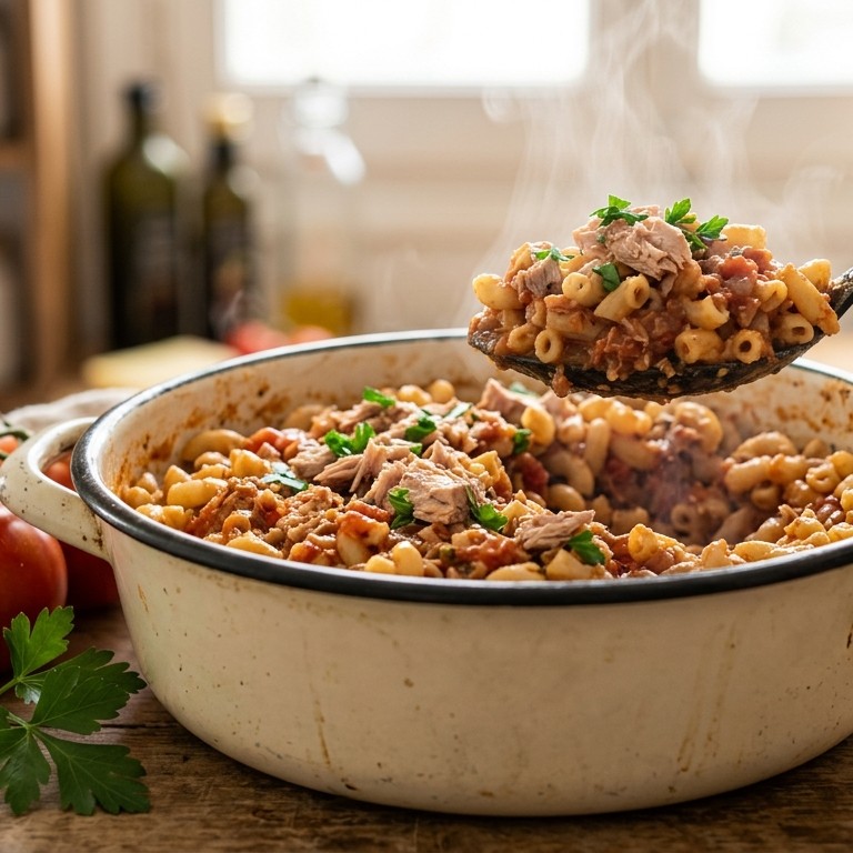 Anti-crisis recept: pasta met tomaten-tonijn saus