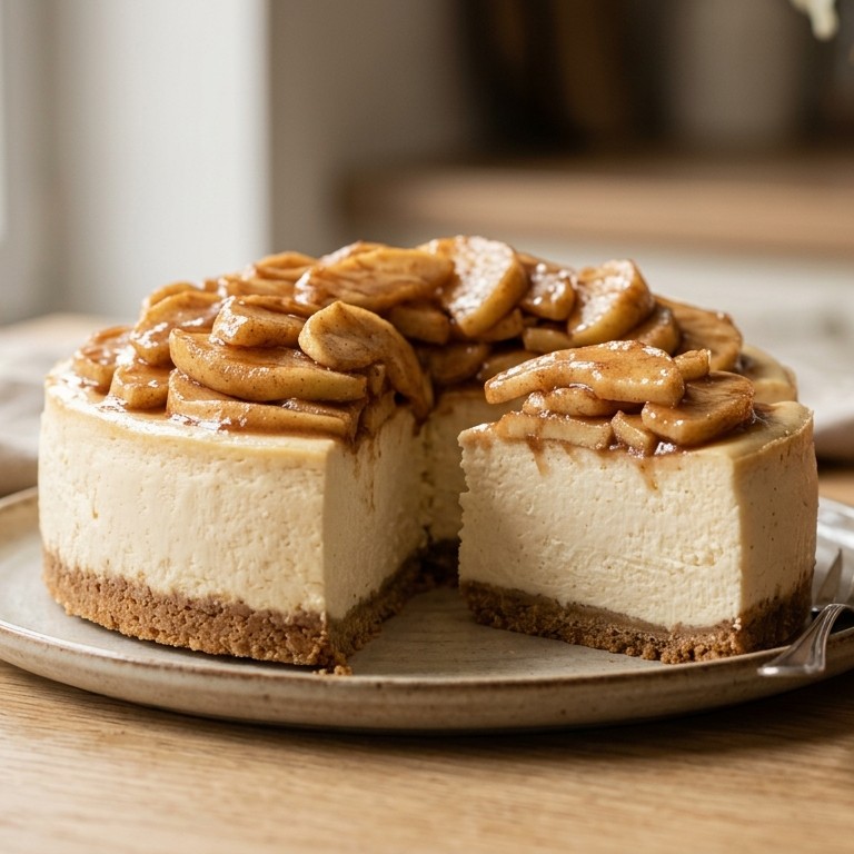 Appel-cheesecake