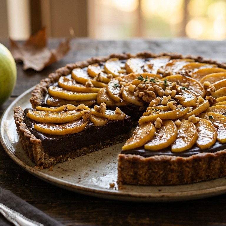 Appel-chocoladetaart