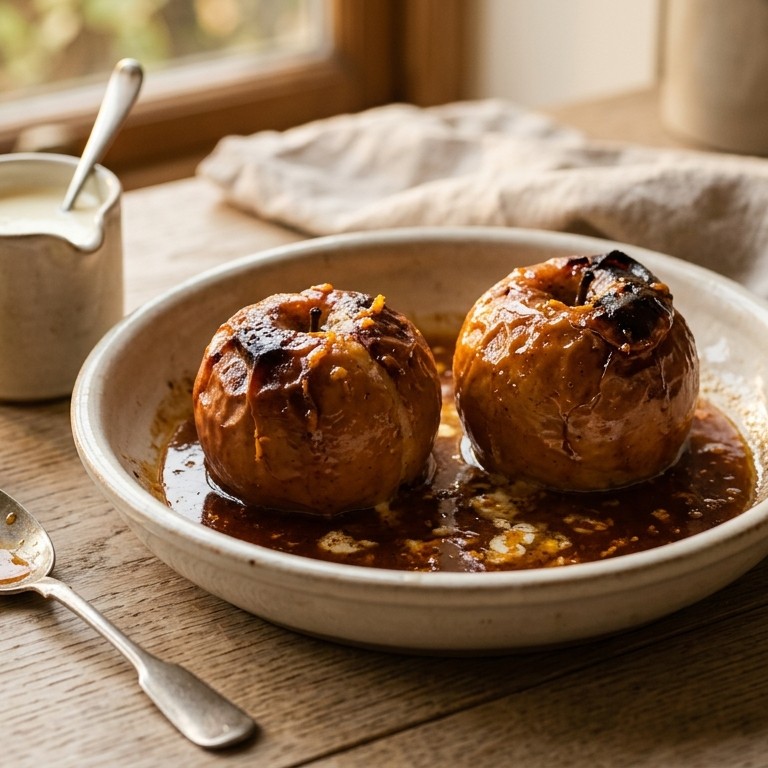 Appel met sinaasappelsaus
