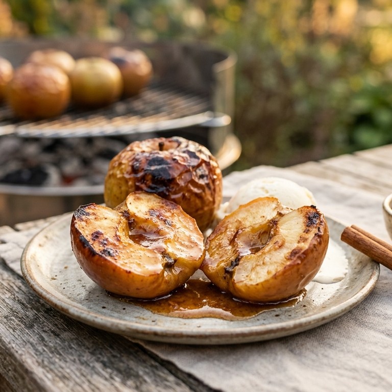 Appel van de barbecue
