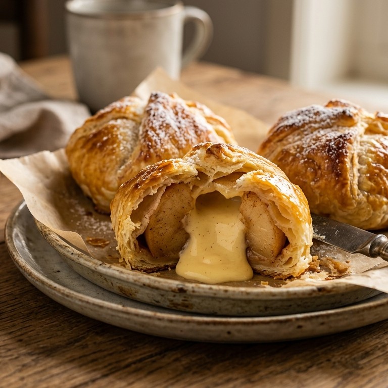 Appelbollen met gele roomvulling