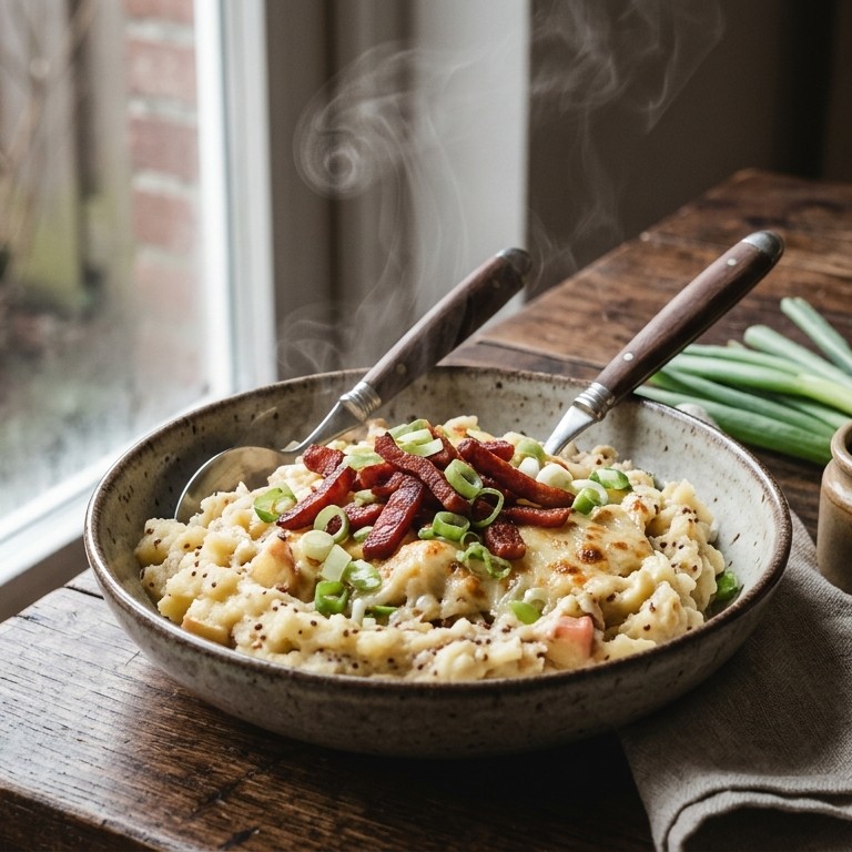 Appelstamppot met chorizo