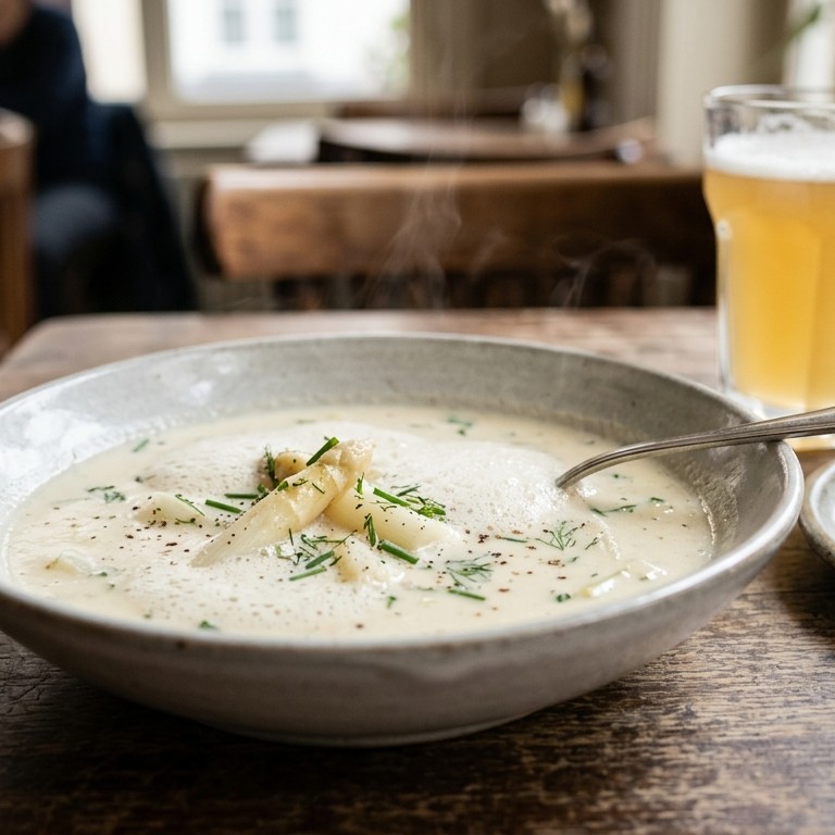 Asperge-biersoep