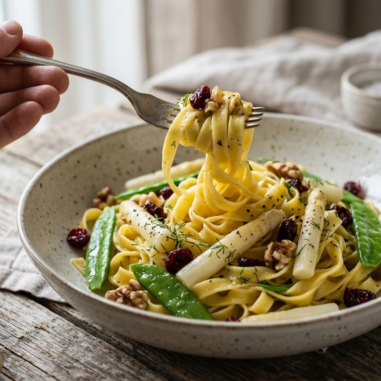 Asperge cranberrypasta