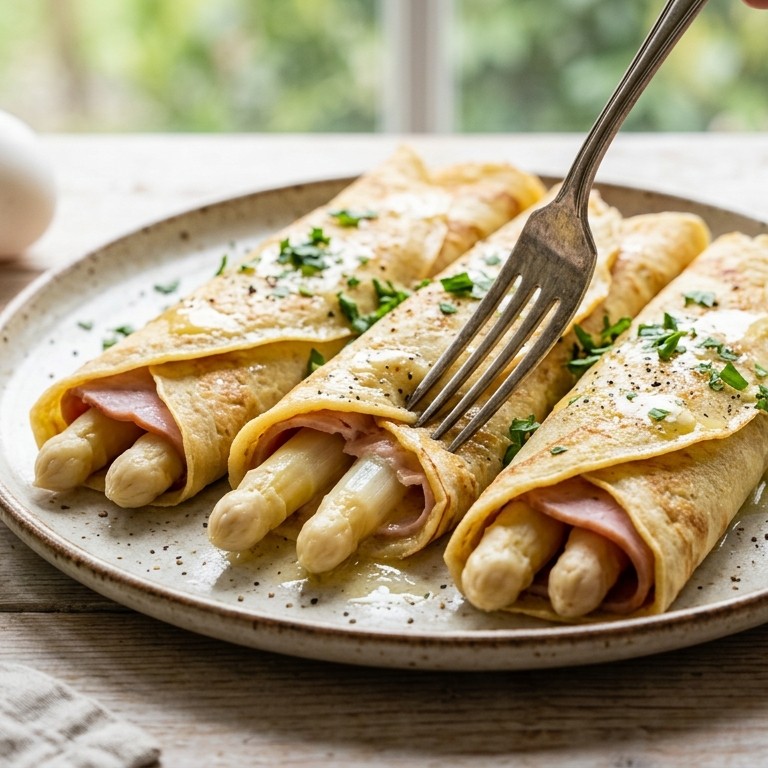 Asperge pannenkoeken