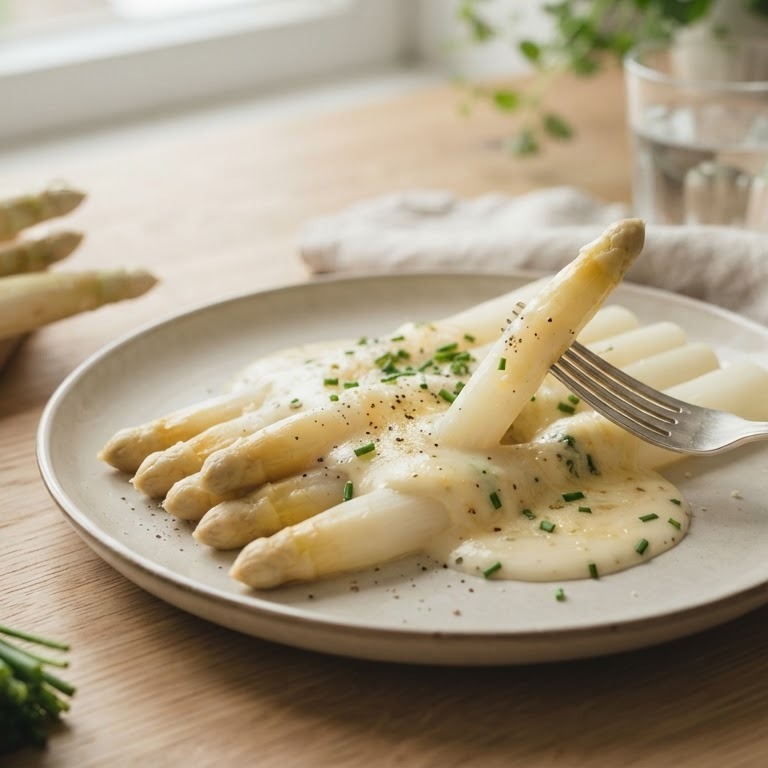 Asperges met roomsaus