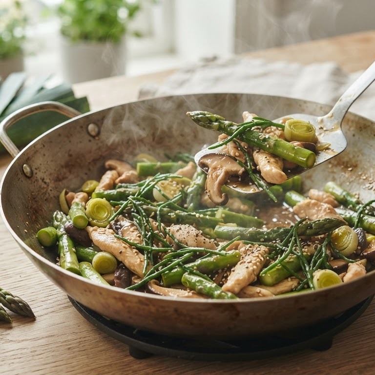 Asperges roerbakken