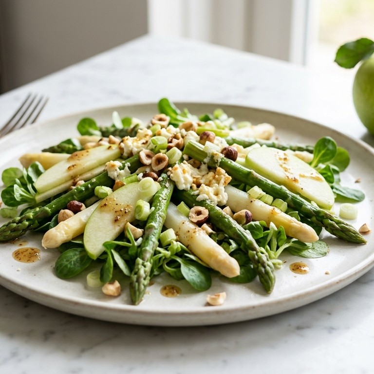 Aspergesalade met geitenkaas
